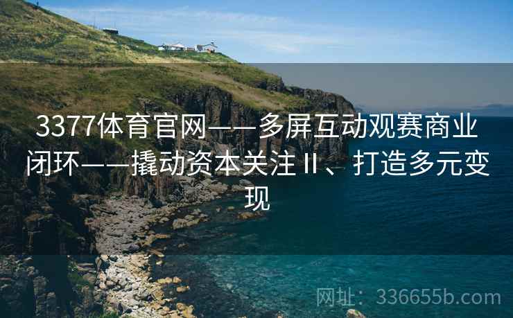 3377体育官网——多屏互动观赛商业闭环——撬动资本关注Ⅱ、打造多元变现