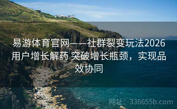 易游体育官网——社群裂变玩法2026用户增长解药 突破增长瓶颈，实现品效协同
