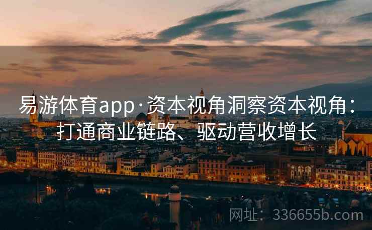 易游体育app·资本视角洞察资本视角：打通商业链路、驱动营收增长