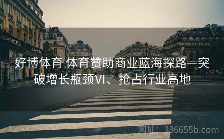 好博体育 体育赞助商业蓝海探路—突破增长瓶颈Ⅵ、抢占行业高地