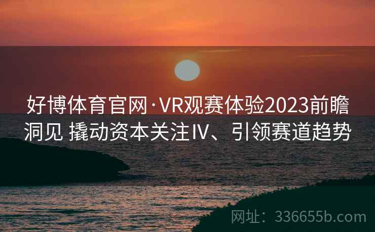 好博体育官网·VR观赛体验2023前瞻洞见 撬动资本关注Ⅳ、引领赛道趋势